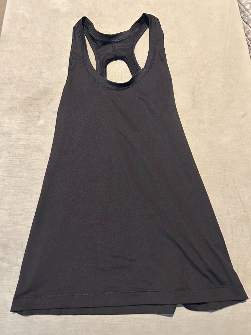ATHLETA Black Nitro Open Back Keyhole Cutout Workout Tank Top M